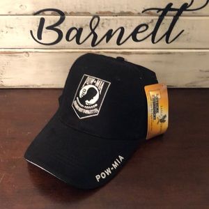 POW.MIA prisoner of war logo ball-cap velcro